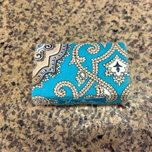 Vera Bradley Turquoise Paisley Pattern Lipstick Case